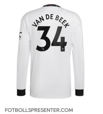 Manchester United Donny van de Beek #34 Borta Matchtröja 2022-23 Långärmad